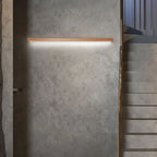 Muto Linear Vanity Wall Lamp with Wooden Front