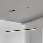 Arisha Minimalist Linear Metal Pendant Light, White or Black