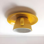 Aria Modern Ceramic Coffee Cups Flush-Mount Ceiling Light