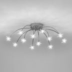 Arisha Art Deco Starry Flush-Mount Ceiling Light