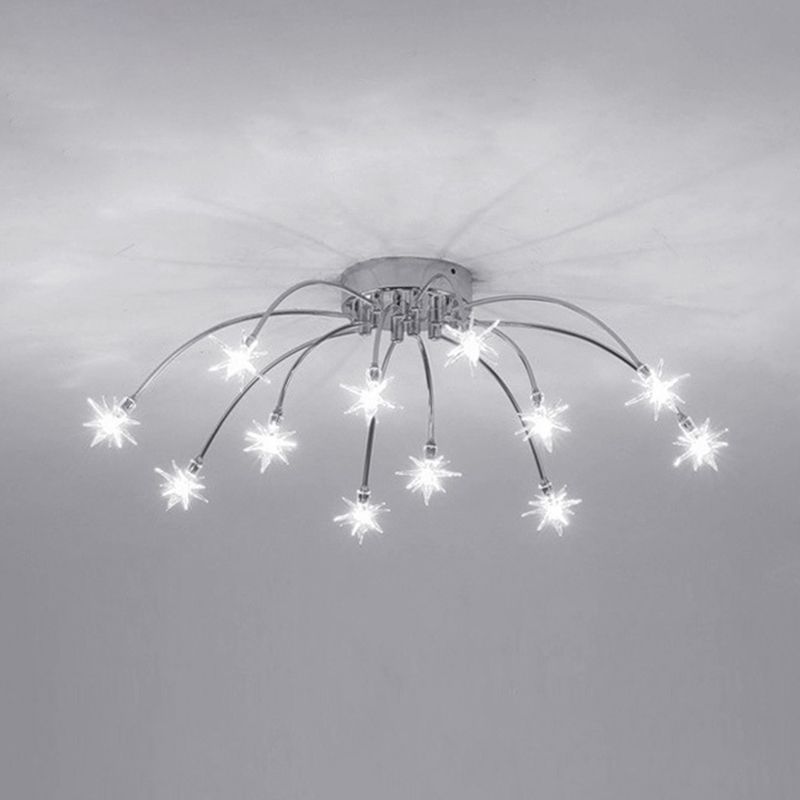 Arisha Art Deco Starry Flush-Mount Ceiling Light