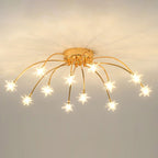 Arisha Art Deco Starry Flush-Mount Ceiling Light