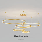 Remi Tri-Circle Linear Pendant Light