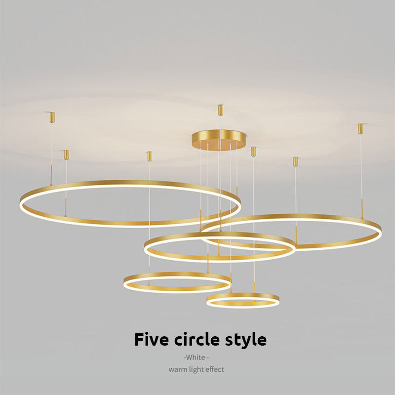 Remi Tri-Circle Linear Pendant Light
