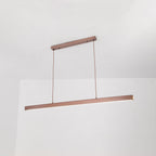 Thala Modern Linear Metal LED Pendant Light - Black or Brown