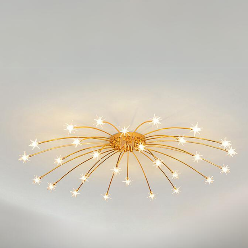 Arisha Art Deco Starry Flush-Mount Ceiling Light