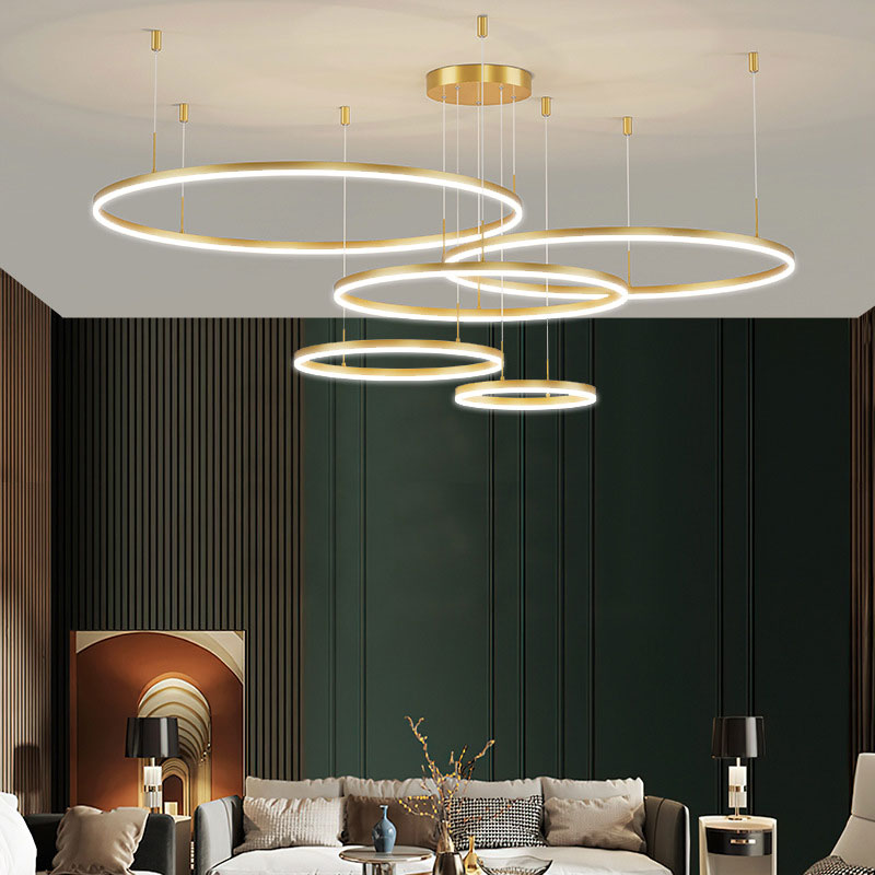Remi Tri-Circle Linear Pendant Light