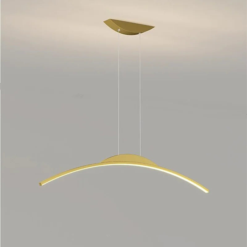 Floa Minimalist Linear Metal Pendant Light with Remote Control