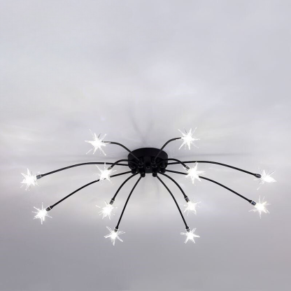 Arisha Art Deco Starry Flush-Mount Ceiling Light