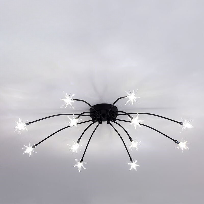 Arisha Art Deco Starry Flush-Mount Ceiling Light