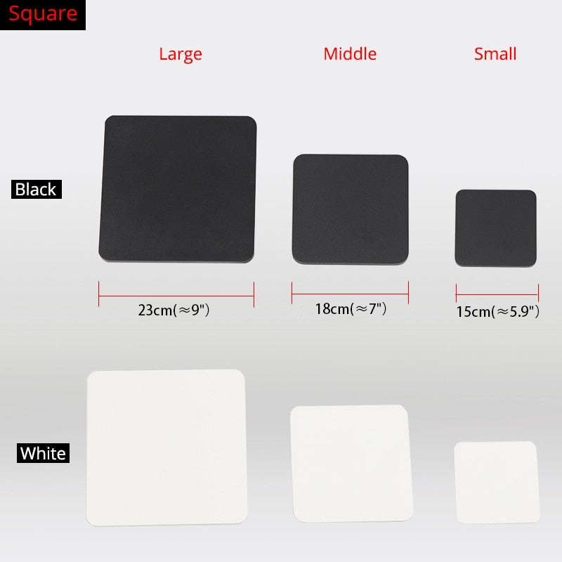 Klyne Minimalist LED Outdoor Wall Lamp, Round or Square, Black or White