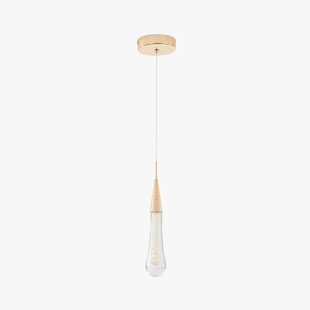 Gold Teardrop Pendant Light