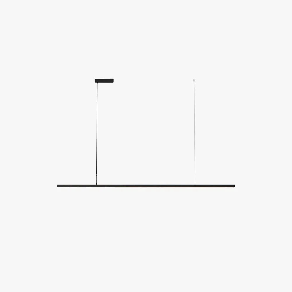 Arisha Minimalist Linear Metal Pendant Light, White or Black