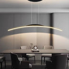 Floa Minimalist Linear Metal Pendant Light with Remote Control