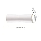 Laxor Minimalist Torch Outdoor Wall Light, Waterproof Metal, Black or White