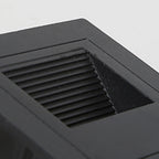 Ray Modern Square Metal Outdoor Deck & Step Light - Black