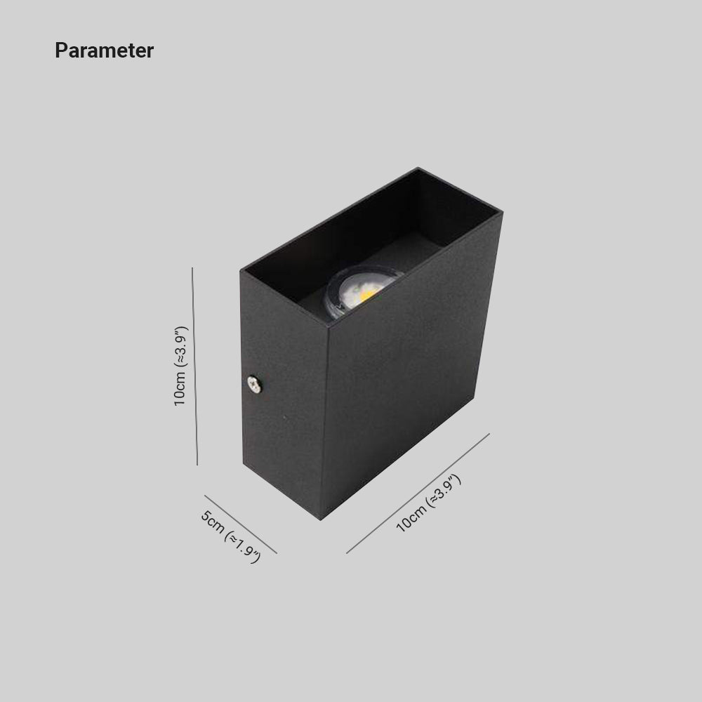 Nexu Modern Adjustable Square LED Outdoor Wall Lamp
