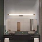 Arisha Modern Gold Mirror Front Vanity Wall Lamp, Metal/
