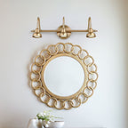 Tiffany Vintage Round Arc Vanity Wall Lamp, Gold, Bedroom