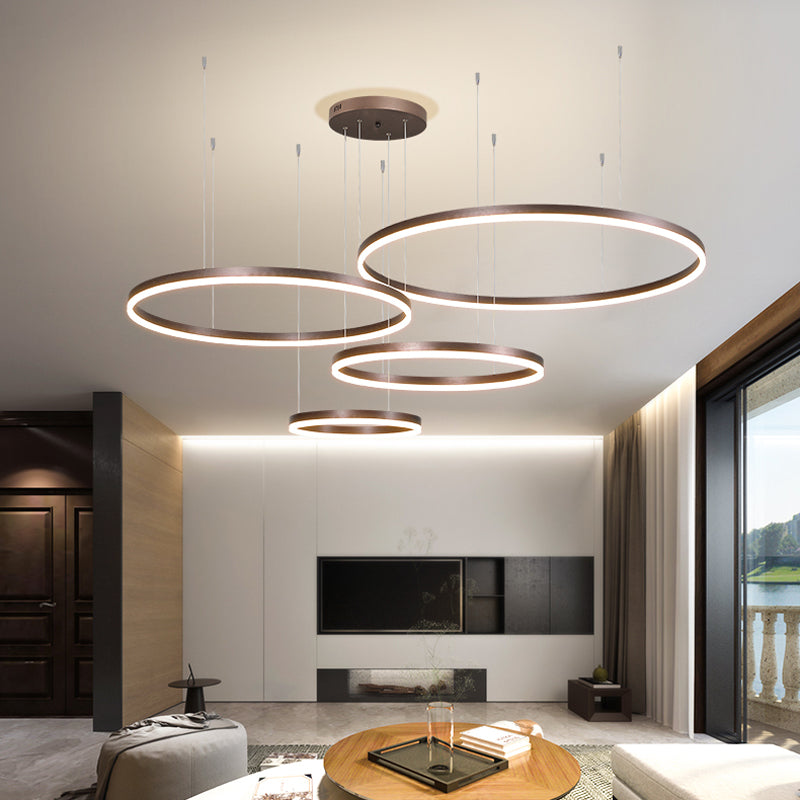 Remi Tri-Circle Linear Pendant Light