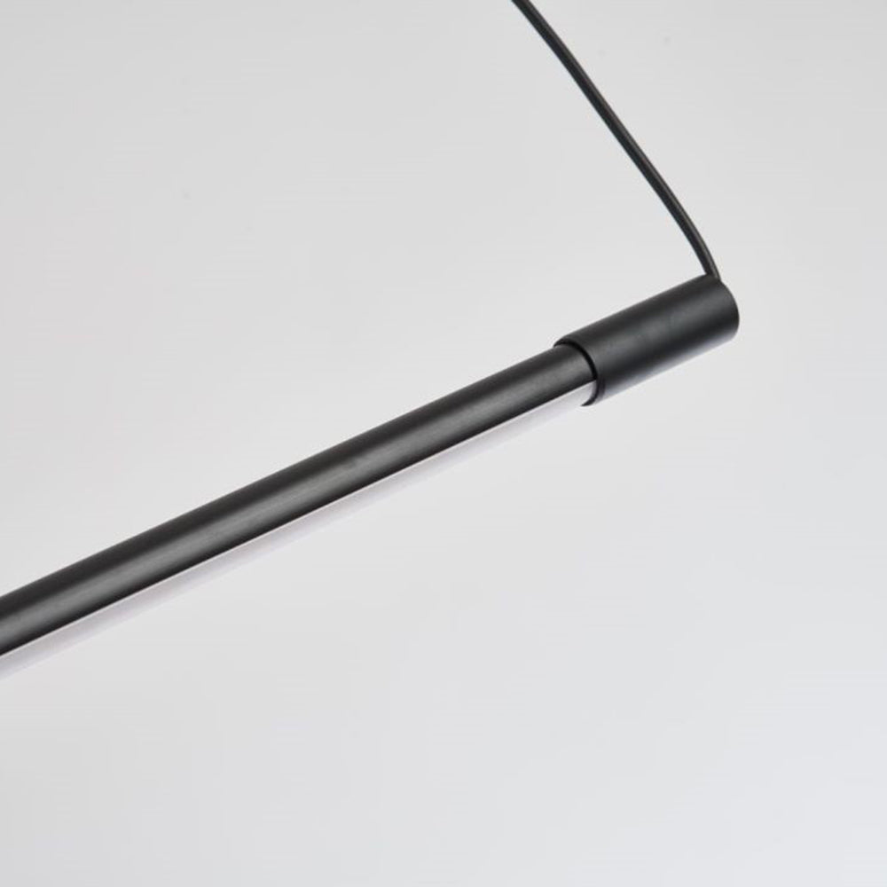 Zynar Minimalist Linear Pendant Light in Black