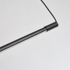 Zynar Minimalist Linear Pendant Light in Black