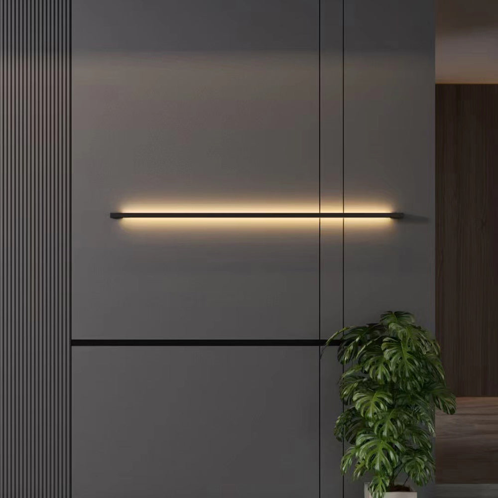 Liora Slim Linear LED Wall Lamp in Black