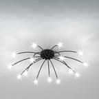 Arisha Art Deco Starry Flush-Mount Ceiling Light