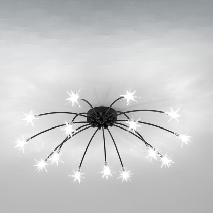 Arisha Art Deco Starry Flush-Mount Ceiling Light