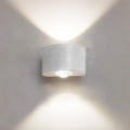 Tronix Modern Rectangular Metal Outdoor Wall Lamp, Black/White, Water-wave
