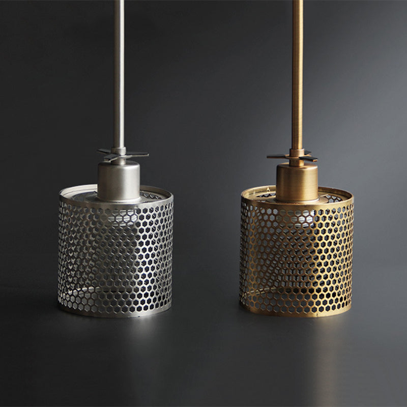 Hessa Contemporary Gold Glass Pendant Light with Globe or Cylinder Shade