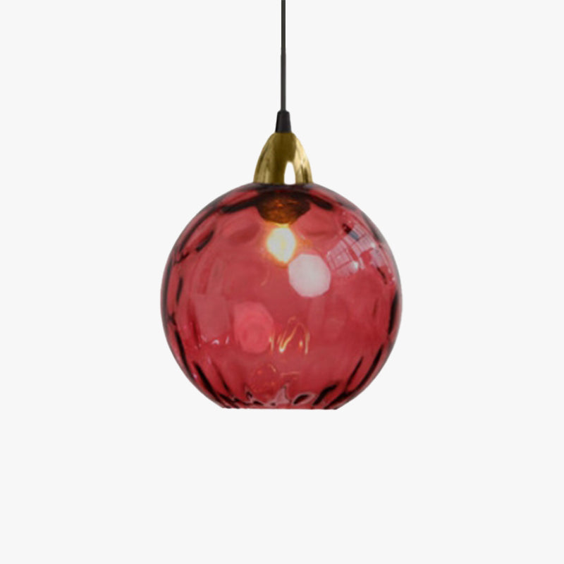 Water-Rippled Glass Pendant Lighting