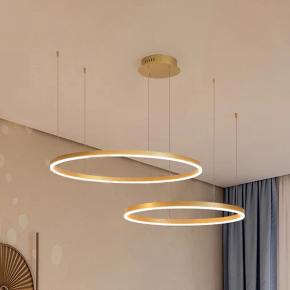 Remi Tri-Circle Linear Pendant Light