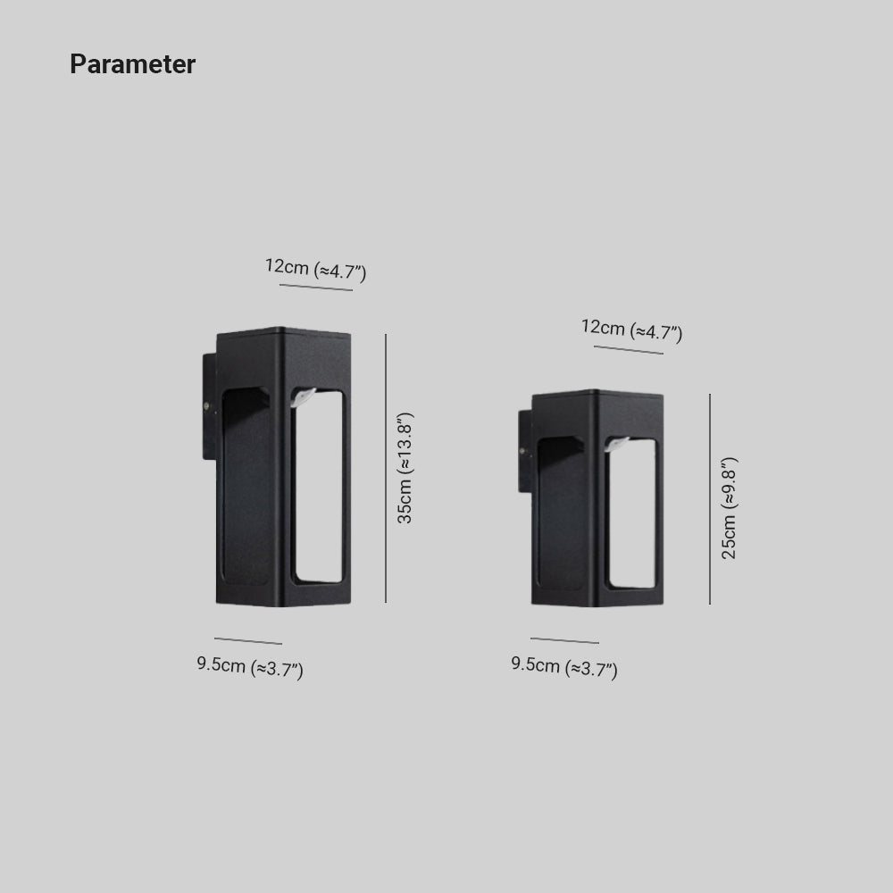 Solith Modern Waterproof Minimalist Geometric Outdoor Wall Light