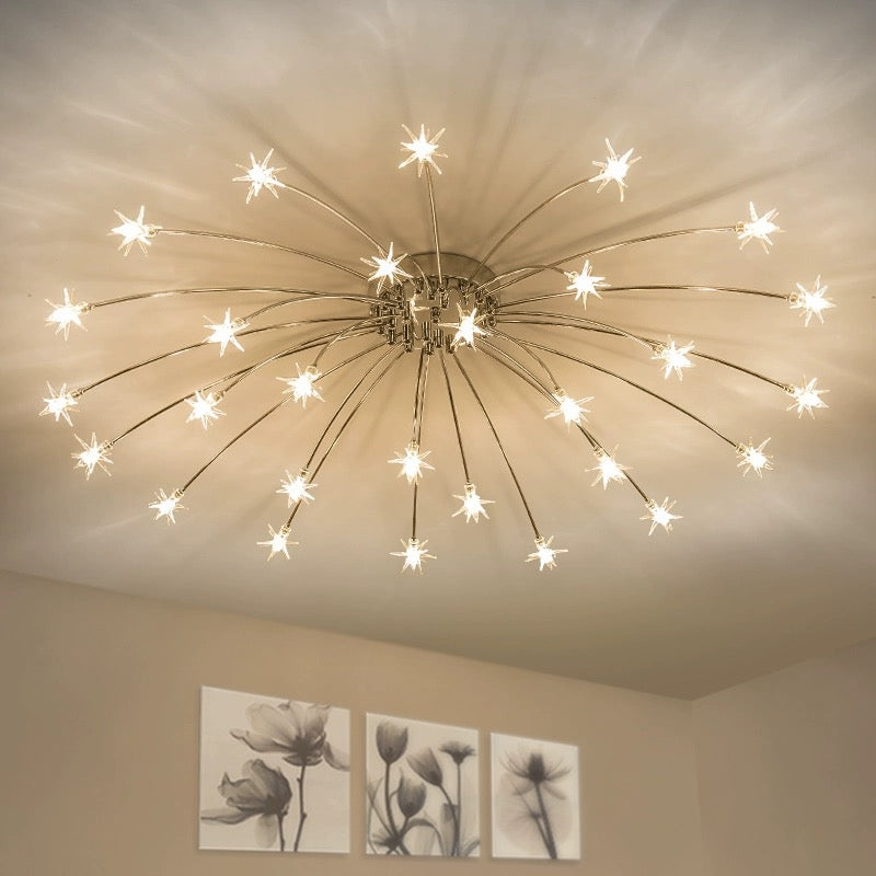 Arisha Art Deco Starry Flush-Mount Ceiling Light