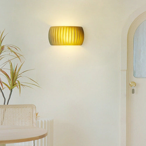 Aria Modern LED Indoor Wall Lamp Orange/Green Resin Bedroom