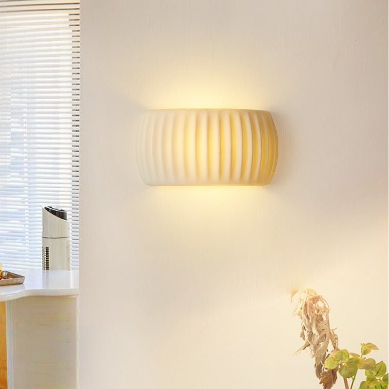Aria Modern LED Indoor Wall Lamp Orange/Green Resin Bedroom