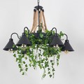 Arisha Retro Black Metal LED Chandelier for Restaurants, Bars & Living Rooms