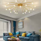 Arisha Art Deco Starry Flush-Mount Ceiling Light