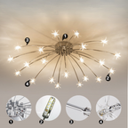 Arisha Art Deco Starry Flush-Mount Ceiling Light