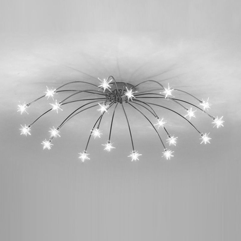 Arisha Art Deco Starry Flush-Mount Ceiling Light