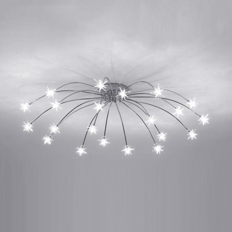 Arisha Art Deco Starry Flush-Mount Ceiling Light