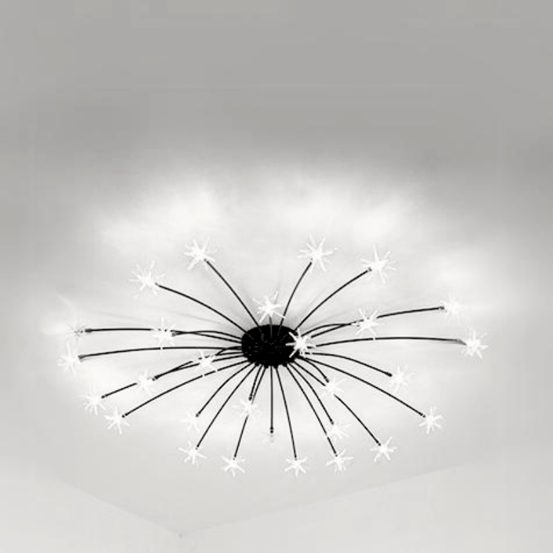 Arisha Art Deco Starry Flush-Mount Ceiling Light