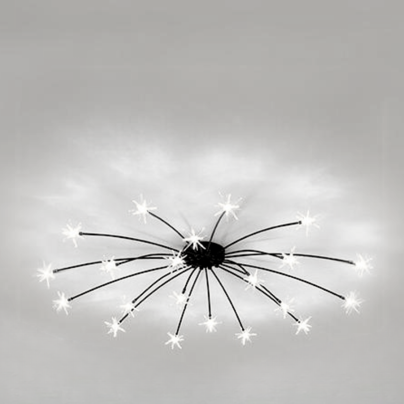 Arisha Art Deco Starry Flush-Mount Ceiling Light