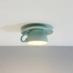 Aria Modern Ceramic Coffee Cups Flush-Mount Ceiling Light