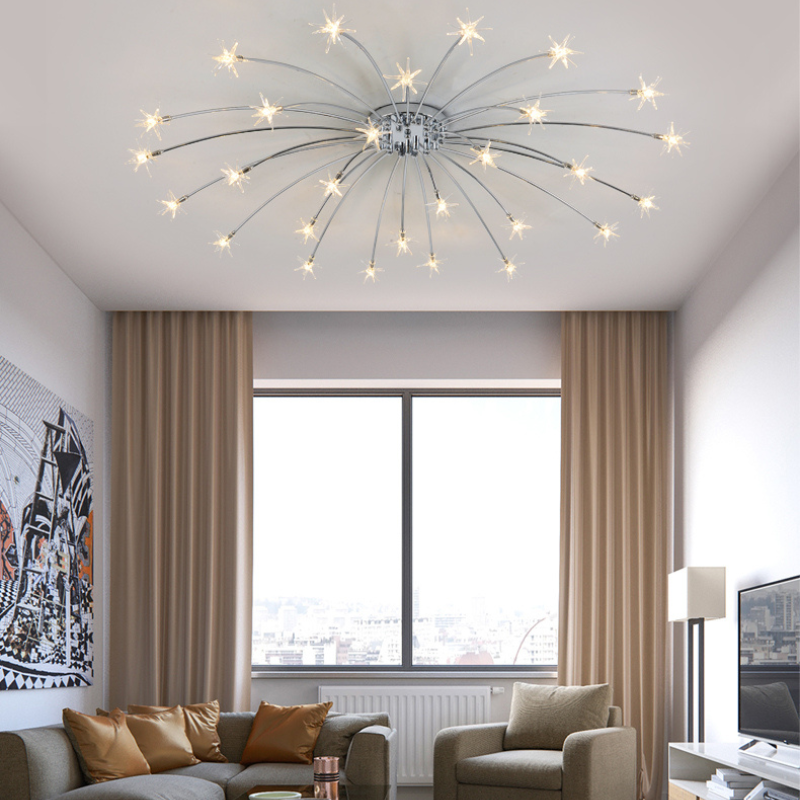 Arisha Art Deco Starry Flush-Mount Ceiling Light