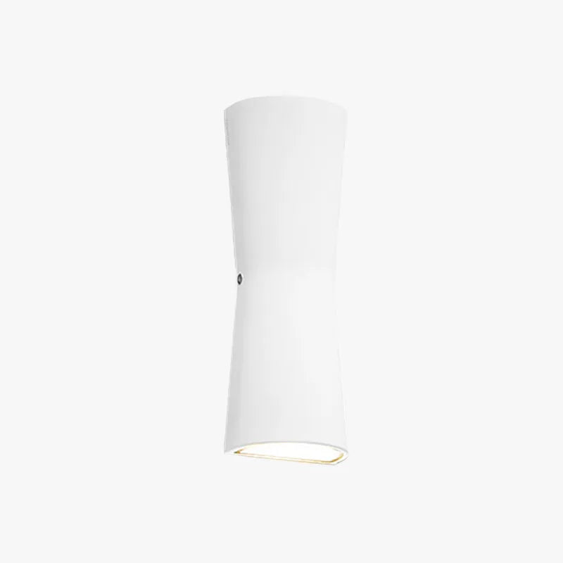 Laxor Minimalist Torch Outdoor Wall Light, Waterproof Metal, Black or White