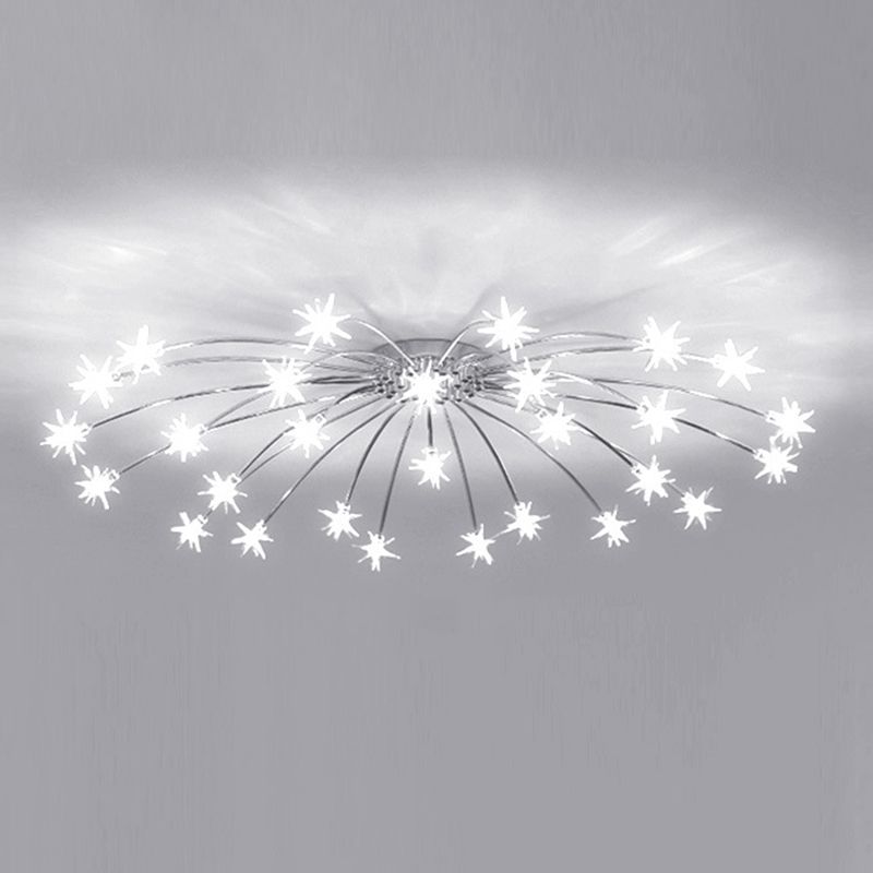 Arisha Art Deco Starry Flush-Mount Ceiling Light