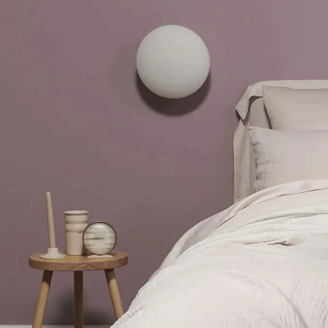 Valentina Modern Globe-Shaped LED Vanity Wall Lamp, Metal & Glass