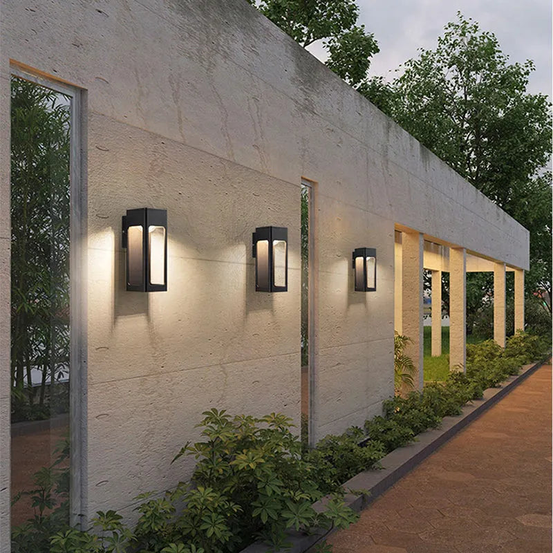 Solith Modern Waterproof Minimalist Geometric Outdoor Wall Light